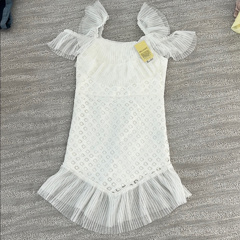 Bardot Junior- Elegant White Kids Dress